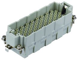 TE CONNECTIVITY T2050722101-007 Heavy Duty Connector, HEEE, Insert, 72+PE Contacts, Plug, Crimp Pin - Contacts Not Supplied
