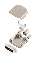 AMPHENOL COMMUNICATIONS SOLUTIONS L17DPPK15-M+L717SDA15P D Sub Connector, W/ Backshell, Standard, Plug, DPPK-M, 15 Contacts, DA, Solder Cup