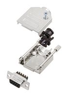 AMPHENOL COMMUNICATIONS SOLUTIONS L17DTZK25+L77DB25SST D Sub Connector, With Backshell, DB25, Standard, Receptacle, DTZK, 25 Contacts, DB, Screw