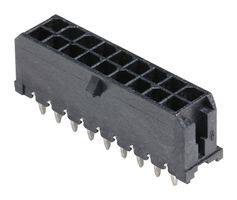 MOLEX 43045-1813 Pin Header, Wire-to-Board, 3 mm, 2 Rows, 18 Contacts, Through Hole Straight