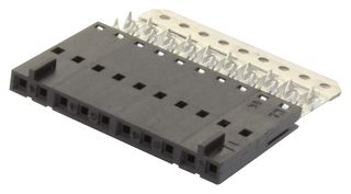 MOLEX 15-38-8100 FFC / FPC Board Connector, 2.54 mm, 10 Contacts, SL 70430 Series, IDC / IDT, 1 Row