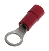 MOLEX 19070-0051 Ring Tongue Terminal, M5, #10, 18 AWG, 0.8 mm², InsulKrimp 19070 Series, Red