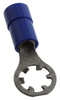 MOLEX 19075-0017 Ring Tongue Terminal, M5, #10, 14 AWG, 2.6 mm², InsulKrimp 19075 Series, Blue