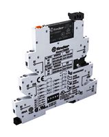FINDER 398100240060 Power Relay, SPDT, 24 VAC/VDC, 6 A, 39 Series, DIN Rail