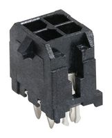 MOLEX 43045-0424 Pin Header, Power, 3 mm, 2 Rows, 4 Contacts, Through Hole Straight, Micro-Fit 3.0 43045