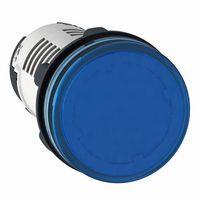 SCHNEIDER ELECTRIC XB7EV06BP LED Panel Mount Indicator, Blue, 24 V, 22 mm, 27 mA, IP20, IP65