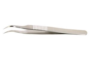 IDEAL-TEK 7SG.CX.0 Tweezer, Precision, Curve, Pointed, Nickel Chrome Tip, 115 mm Length