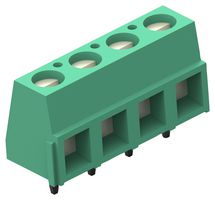 TE CONNECTIVITY 282837-4 Wire-To-Board Terminal Block, 5.08 mm, 4 Ways, 30 AWG, 16 AWG, 1.3 mm², Screw