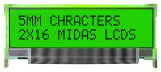 MIDAS DISPLAYS MC21605L6W-SPTLY