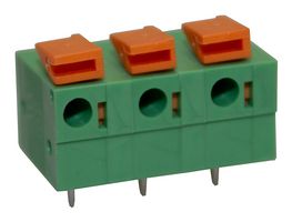 CAMDENBOSS CSTBP762H/3 Wire-To-Board Terminal Block, 7.62 mm, 3 Ways, 28 AWG, 16 AWG, 1.3 mm², Push In