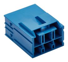 MOLEX 203438-2601 Connector Housing, Blue, CP-6.5 203438 Series, Plug, 6 Ways, 6.5 mm