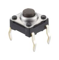 ALPS ALPINE SKHWALA010 Tactile Switch, SKHW Series, Top Actuated, Through Hole, Round Button, 157 gf, 50mA at 12VDC