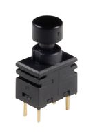 C&K COMPONENTS FP11SPC1B1TP02 Industrial Pushbutton Switch, FP Series, SPST-NO, Off-(On), Round, Black