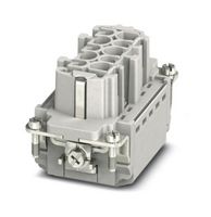PHOENIX CONTACT 1407729 Heavy Duty Connector, HEAVYCON, Insert, 10+PE Contacts, B10, Receptacle, Push Lock Socket