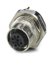 PHOENIX CONTACT 1441875 Sensor Connector, M12, Female, 4 Positions, PCB Socket, Straight PCB Mount