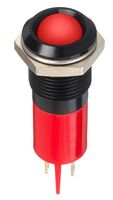 APEM Q14P1BXXR02E LED Panel Mount Indicator, Red, 2 V, 14 mm, 20 mA, 80 mcd, IP67