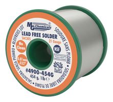 MG CHEMICALS 4900-454G SOLDER WIRE, NO CLEAN, 21AWG, 454G