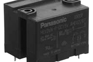PANASONIC AHEV2291 Power Relay, DPST-NO, 12 VDC, 25 A, HE-V Series, Through Hole, Non Latching