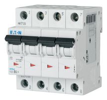 EATON MOELLER FAZ6-C32/4 Thermal Magnetic Circuit Breaker, 6kA, FAZ6 Series, 32 A, 4 Pole, 230 V, DIN Rail