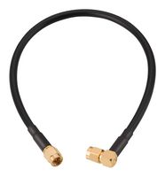 WURTH ELEKTRONIK 65503503630501 RF / Coaxial Cable Assembly, 12 ", 304.8 mm, RG58C/U, SMA Straight Plug, SMA Right Angle Plug