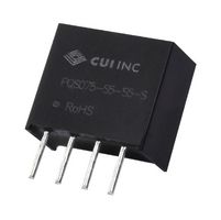 CUI PQS075-S5-S5-S Isolated Through Hole DC/DC Converter, ITE, SIP, 1:1, 750 mW, 1 Output, 5 V