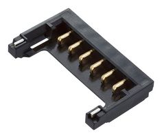 MOLEX 212134-0006 Pin Header, Wire-to-Board, 1 mm, 1 Rows, 6 Contacts, Surface Mount Straight