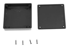 HAMMOND 1551XXBK Plastic Enclosure, Handheld, ABS, 15 mm, 80 mm, 80 mm, IP54