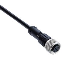 AMPHENOL LTW M12A-05BFFM-SL8N02 Sensor Cable, M12 Receptacle, Free End, 5 Positions, 2 m, 6.56 ft, M Series