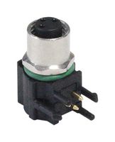 BULGIN LIMITED PXMBNI08RAF03APCM8 Sensor Connector, PXM Series, M8, Female, 3 Positions, PCB Socket, Right Angle PCB Mount