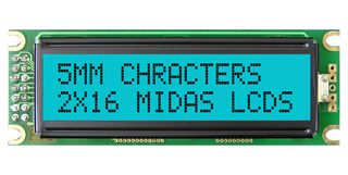 MIDAS DISPLAYS MD21605D6W-FPTLRGB