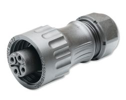 MULTICOMP PRO MP007683 Circular Connector, MP-WA22, Short-Backshell Receptacle, Female, 3+PE, 7-12mm, Screw, IP67, 16A