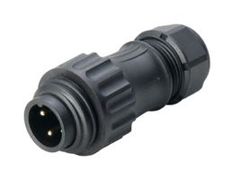 MULTICOMP PRO MP007690 Circular Connector, MP-WA22, Short-Backshell Plug, Male, 3+PE, 4.5-7mm, Threaded, Screw, IP67, 16A