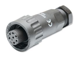 MULTICOMP PRO MP007695 Circular Connector, MP-WA22, Cable Receptacle, Female, 6+PE, 5-6.5mm, Threaded, Solder, IP67, 10A