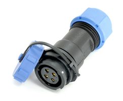 MULTICOMP PRO MP007639 Circular Connector, B Format, w/ Cap, Sealed Circular Connector, MP SY17, Cable Mount Receptacle