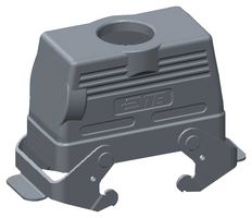 TE CONNECTIVITY T1260162121-000 Heavy Duty Connector, Hood, Top Entry, Aluminium Alloy Body, 2 Lever, H16B