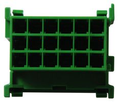 TE CONNECTIVITY - AMP 1-967629-3 Automotive Connector Housing, Green, Timer Connector System, Plug, 18 Ways
