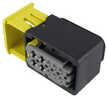 TE CONNECTIVITY - AMP 2-1564514-1 Automotive Connector Housing, Black, Heavy Duty Sealed Connector Series, Receptacle, 10 Ways