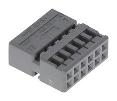 TE CONNECTIVITY - AMP 2-968318-1 Automotive Connector Housing, Grey, MQS, Receptacle, 12 Ways