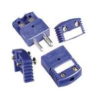 OMEGA OSTW-U-F Thermocouple Connector, Standard, Grey, 2 Pins, Socket, Type U, -29 °C to 180 °C, ANSI, OSTW Series