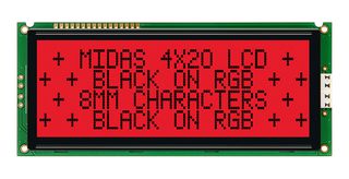 MIDAS DISPLAYS MD42008A6W-FPTLRGB