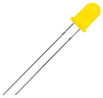 MULTICOMP PRO MP008550 LED, Yellow, Through Hole, T-1 3/4 (5mm), 20 mA, 2 V, 588 nm