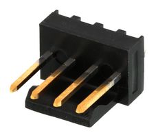 MOLEX 171856-1004 Pin Header, Board-to-Board, Wire-to-Board, 2.54 mm, 1 Rows, 4 Contacts, Through Hole Straight