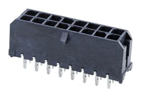 MOLEX 44914-1601 Pin Header, Wire-to-Board, 3 mm, 2 Rows, 16 Contacts, Press Fit, Micro-Fit 3.0 CPI 44764 Series