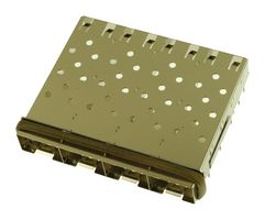 MOLEX 74728-0415 Cage, SFP, 1 x 4 (Ganged), Without Heat Sink, Without Light Pipe, Through Hole, Press-Fit