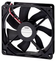 NMB TECHNOLOGIES 11925SA-12R-EU-D1 DC Axial Fan, 12 V, Square, 119 mm, 25 mm, Ball Bearing, 128.2 CFM