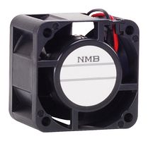 NMB TECHNOLOGIES 04028VE-12N-CT-00 DC Axial Fan, 12 V, Square, 40 mm, 28 mm, Ball Bearing, 14.48 CFM