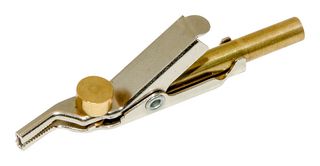 MUELLER ELECTRIC JP-25182-J Telecom Clip, 4 mm Banana Jack, 25.4 mm Jaw Open