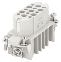MULTICOMP PRO MP009534 Heavy Duty Connector, MP-HD INSERTS, Insert, 15+PE Contacts, 10A, Receptacle
