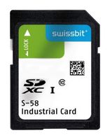 SWISSBIT SFSD064GL1AM1MT-I-ZK-21P-STD Flash Memory Card, 3D pSLC, SDXC Card, 64 GB, Class 10, UHS-I U1