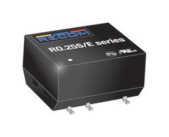 RECOM POWER R0.25S-3.305/EH-R Isolated Surface Mount DC/DC Converter, ITE & Medical, Surface Mount DIP, 250 mW, 1 Output, 5 V
